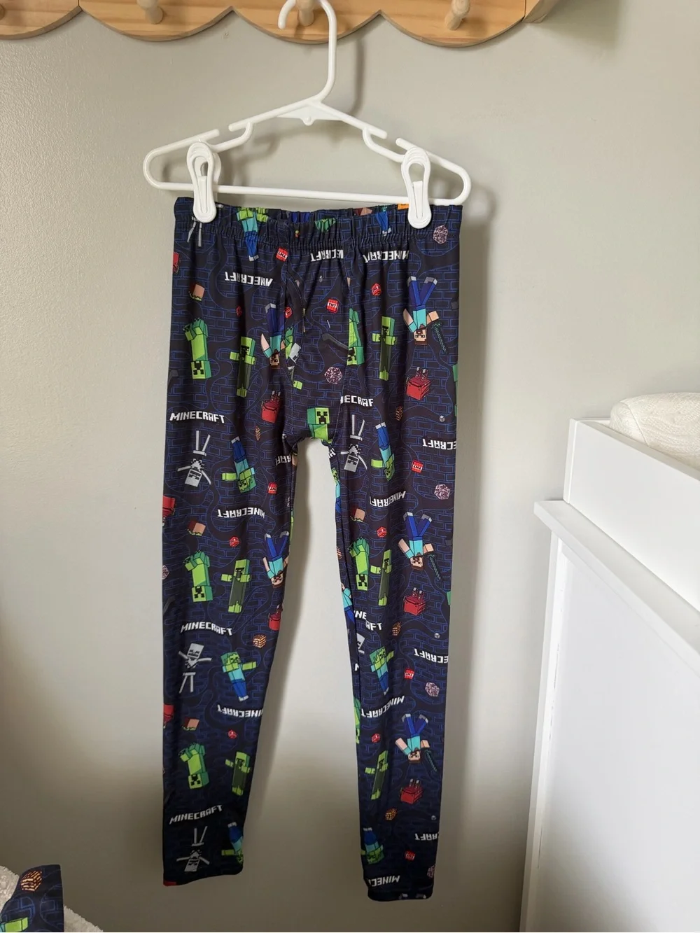 ClimateRight by Cuddl Duds Minecraft Boys Medium 2pc Long Sleeve Pajamas Blue
